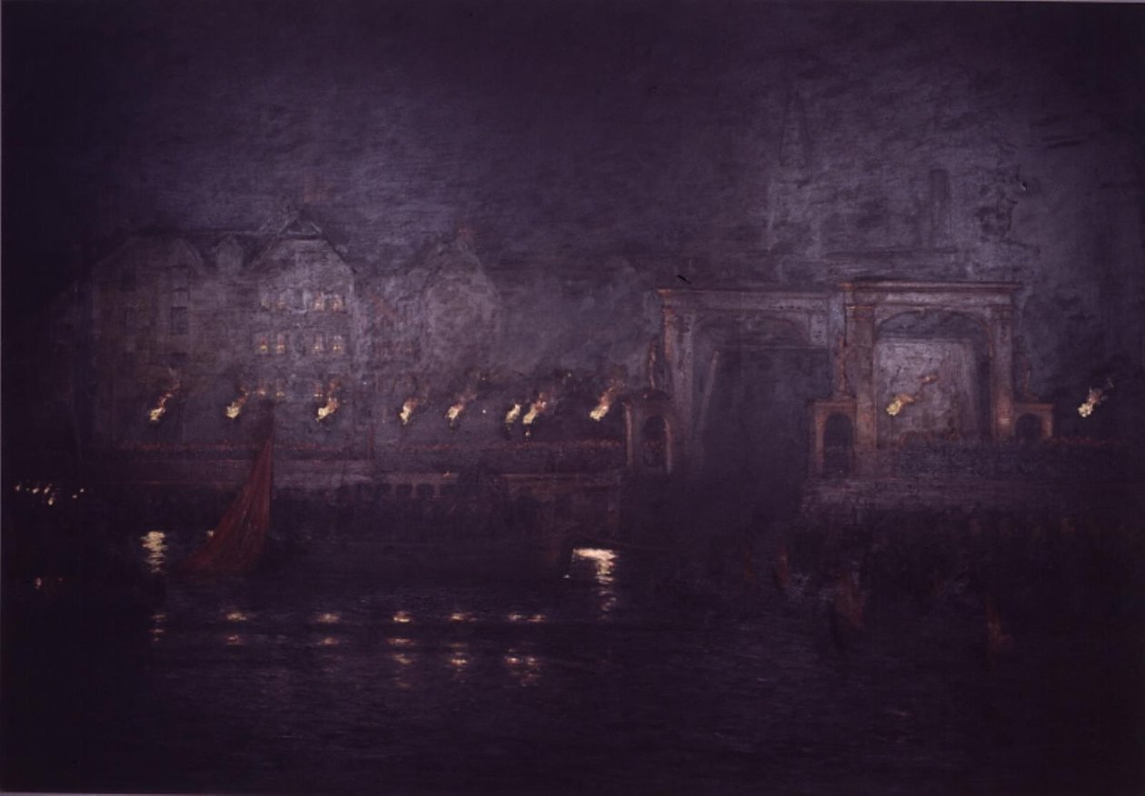 VII. Frigyes temetése 1863. december 2-án alkotó: Carl Locher