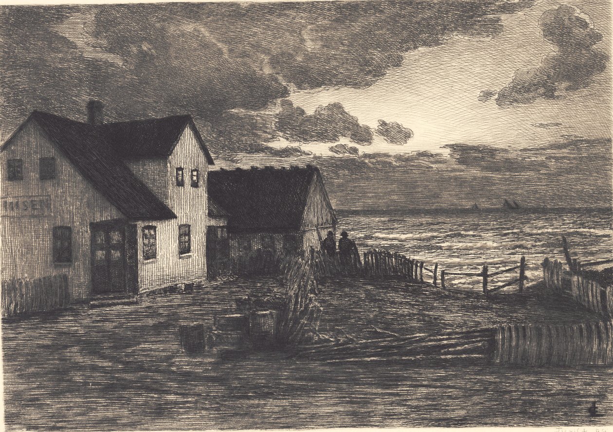 Ház a tenger mellett. Tisvilde alkotó: Carl Locher