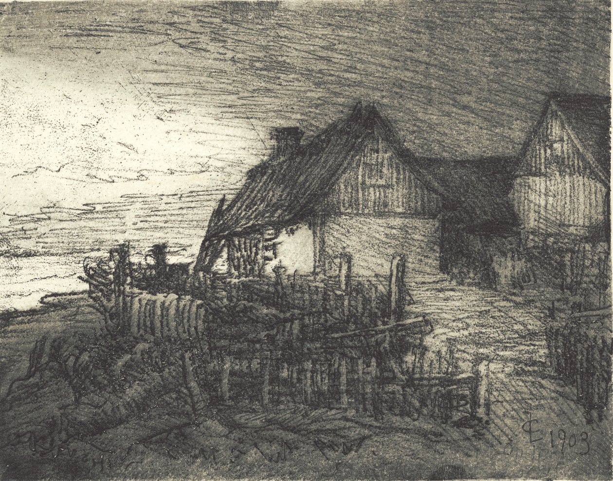 Házak Tisvildében alkotó: Carl Locher