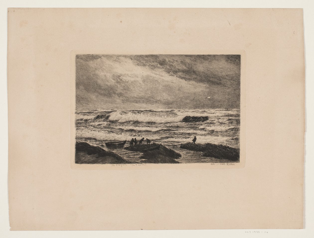 Skagen. Vihar alkotó: Carl Locher