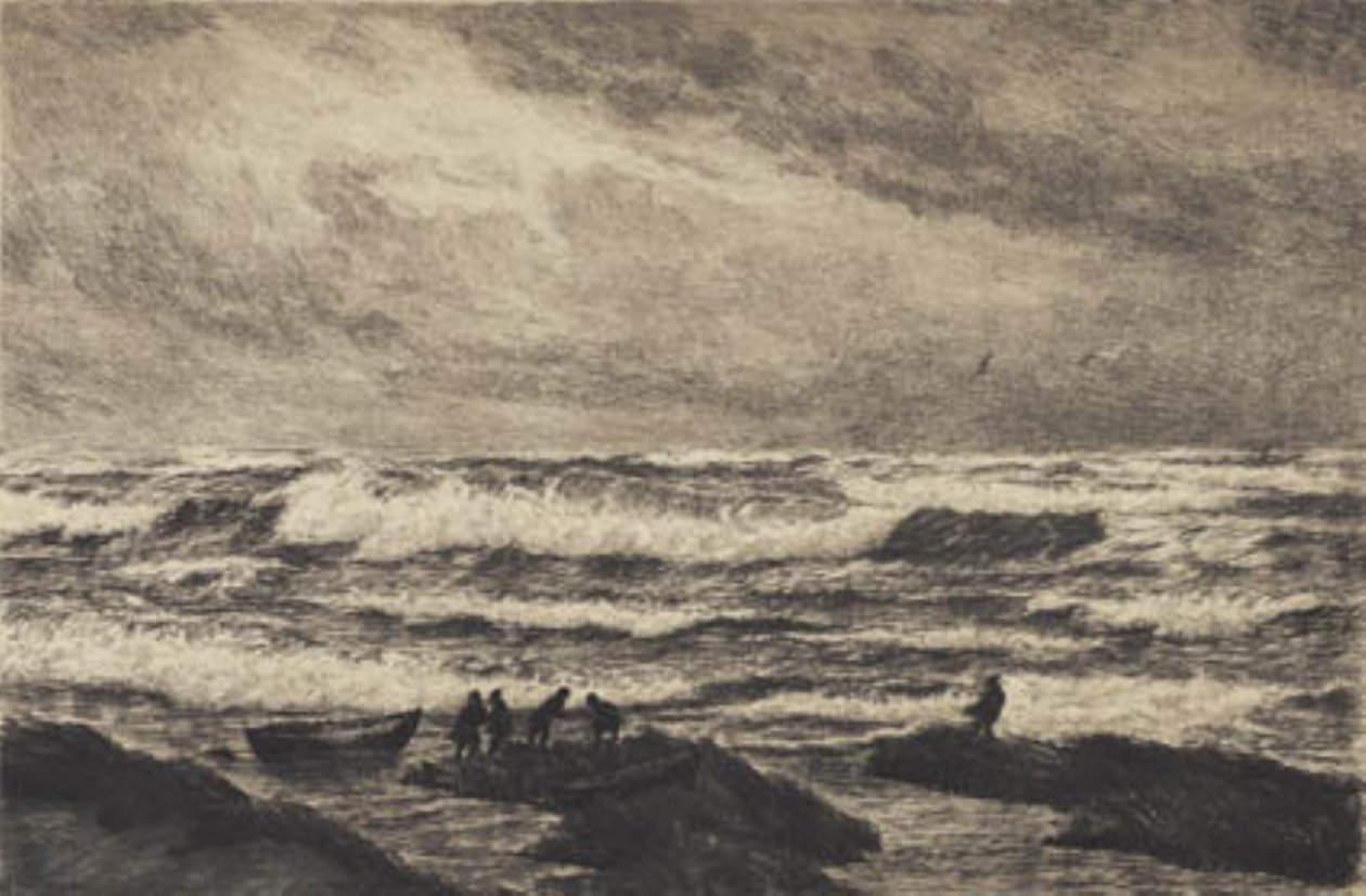Vihar. Skagen alkotó: Carl Locher