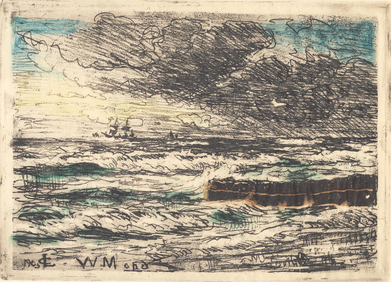 Vihar Tisvildénél alkotó: Carl Locher