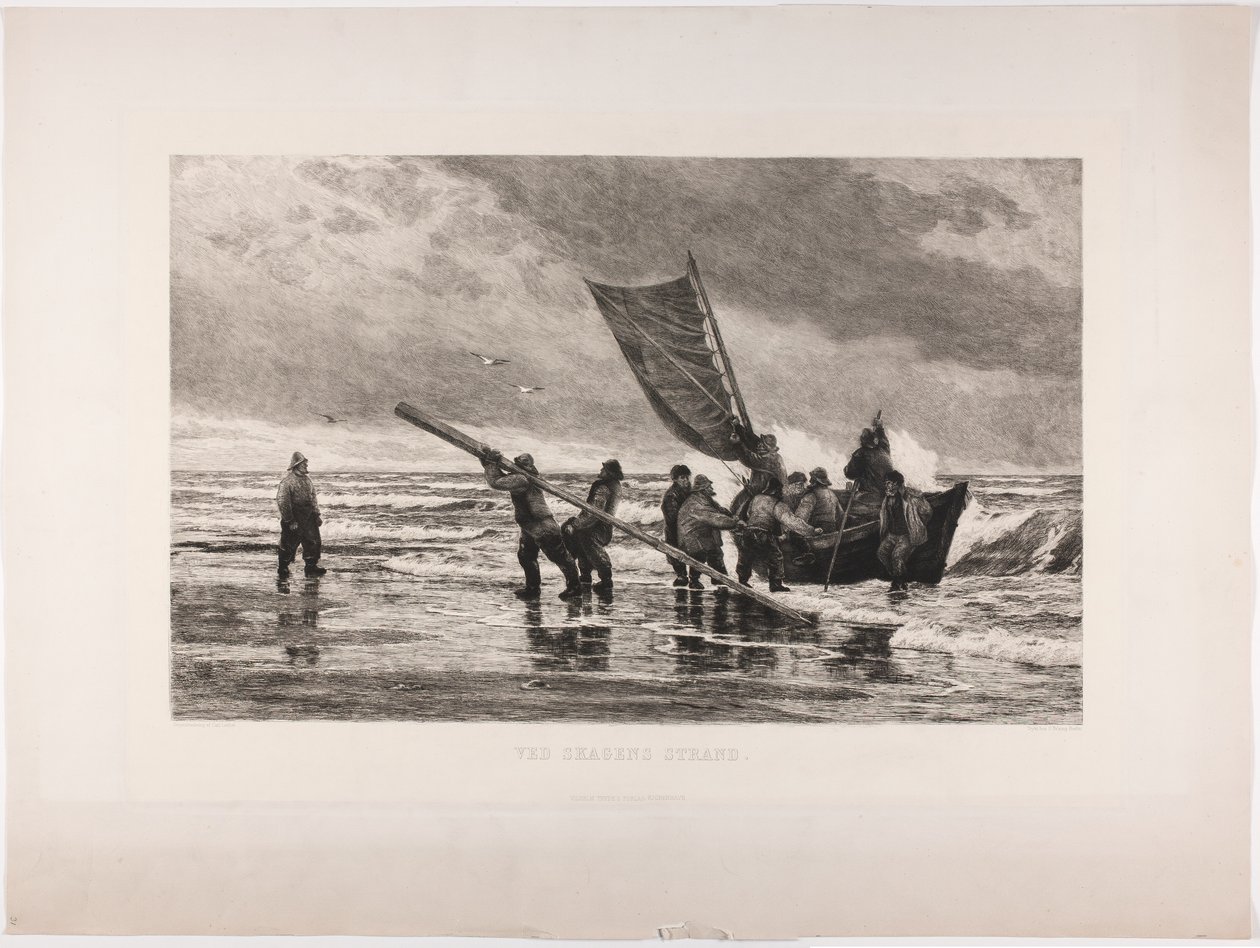 Skagen strandján alkotó: Carl Locher