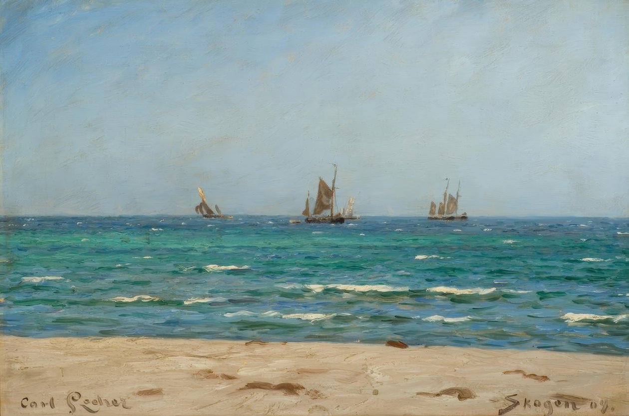 C. Locher, vitorlás Skagenben alkotó: Carl Ludvig Locher