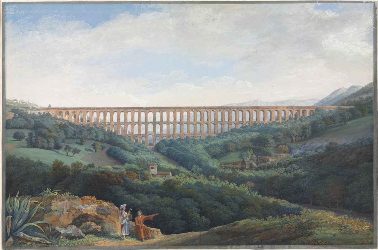 A vízvezetékek Casertában alkotó: Carl Ludwig Hackert