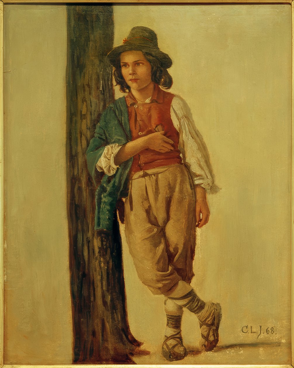 C.L.Jessen, olasz juhászfiú alkotó: Carl Ludwig Jessen