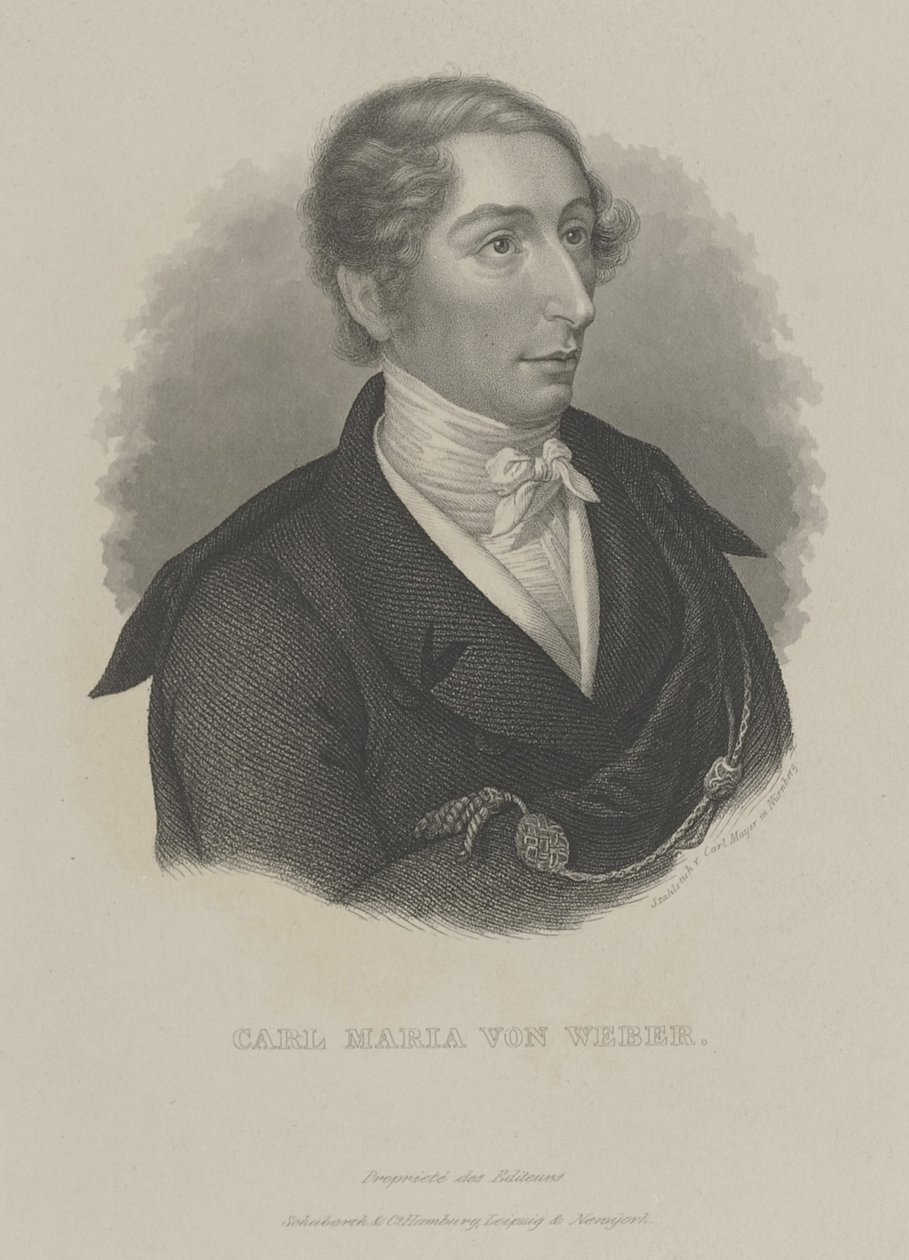 Carl Maria von Weber 1786-1826, c. 1840 alkotó: Carl Mayer