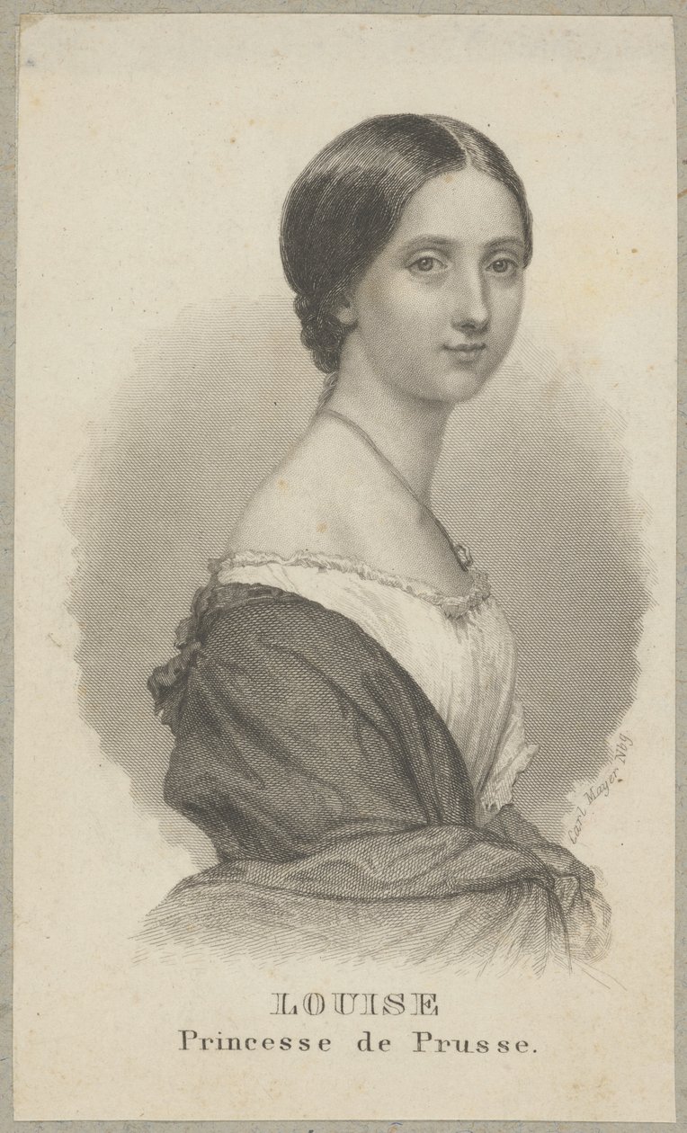 Poroszországi Lujza (másként: Mecklenburg-Strelitzi Lujza, teljes nevén Mecklenburg-Strelitzi Lujza Auguszta Vilhelmina Amália, 1776 Hannover - 1810 Hohenzieritz) - Mecklenburg-Strelitz hercegnője, III. Frigyes Vilmos király feleségeként Poroszország alkotó: Carl Mayer
