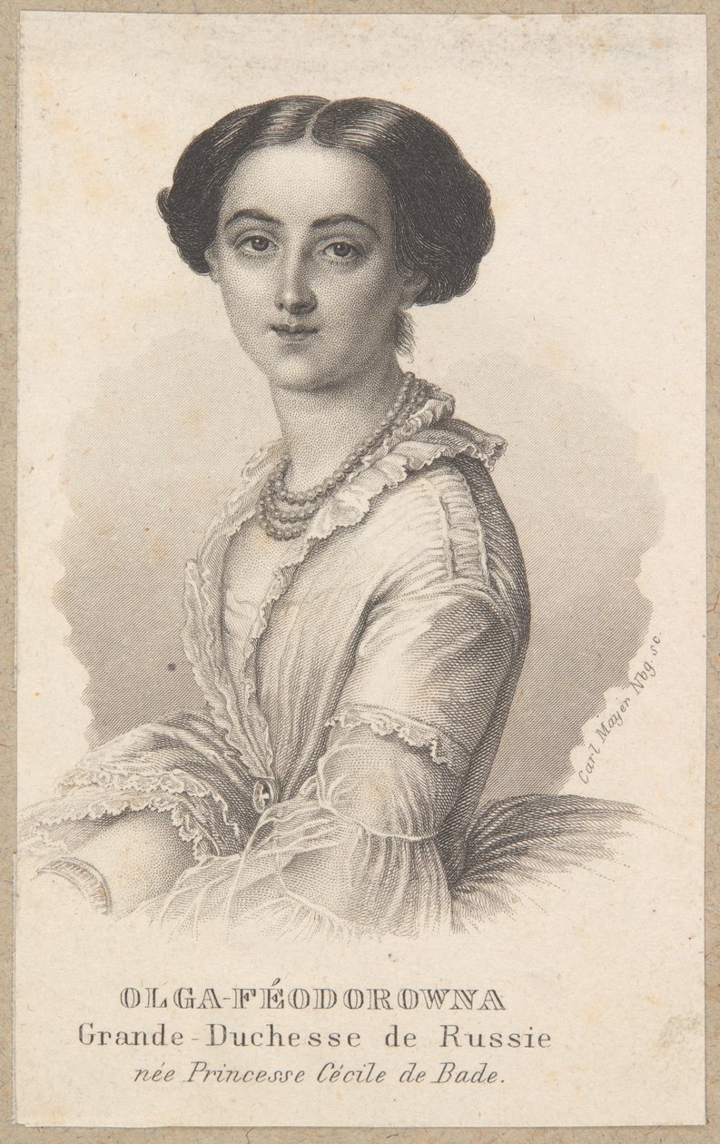 Olga Fjodorovna orosz nagyhercegné alkotó: Carl Mayer