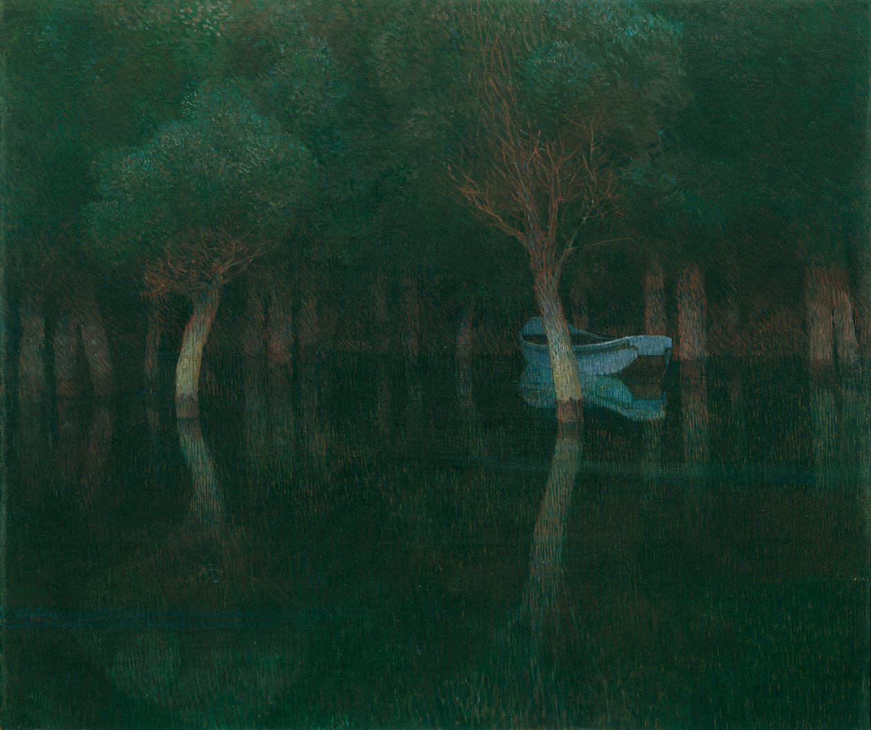 szürkület alkotó: Carl Moll