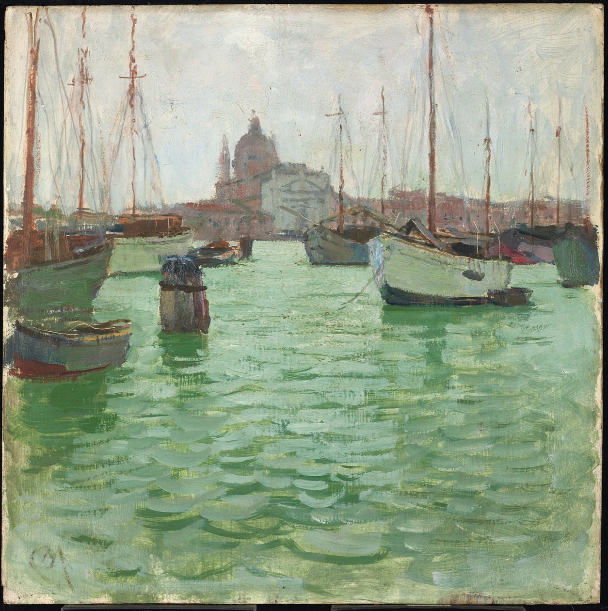Santa Marie della Salute (olaj a panelen) alkotó: Carl Moll