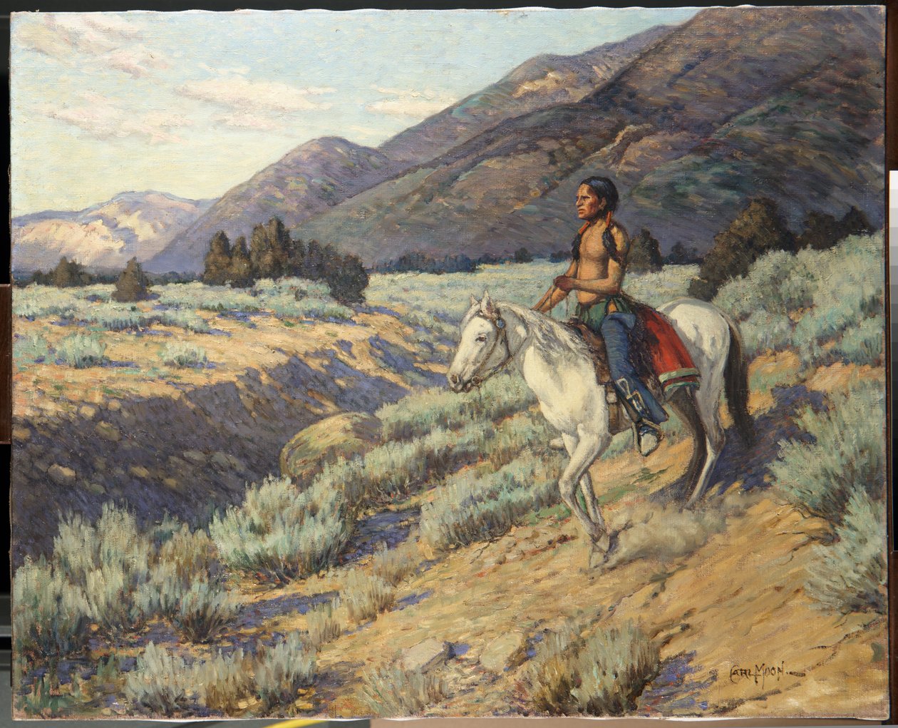 Scout, Taos Valley, Új-Mexikó (olaj, vászon) alkotó: Carl Moon