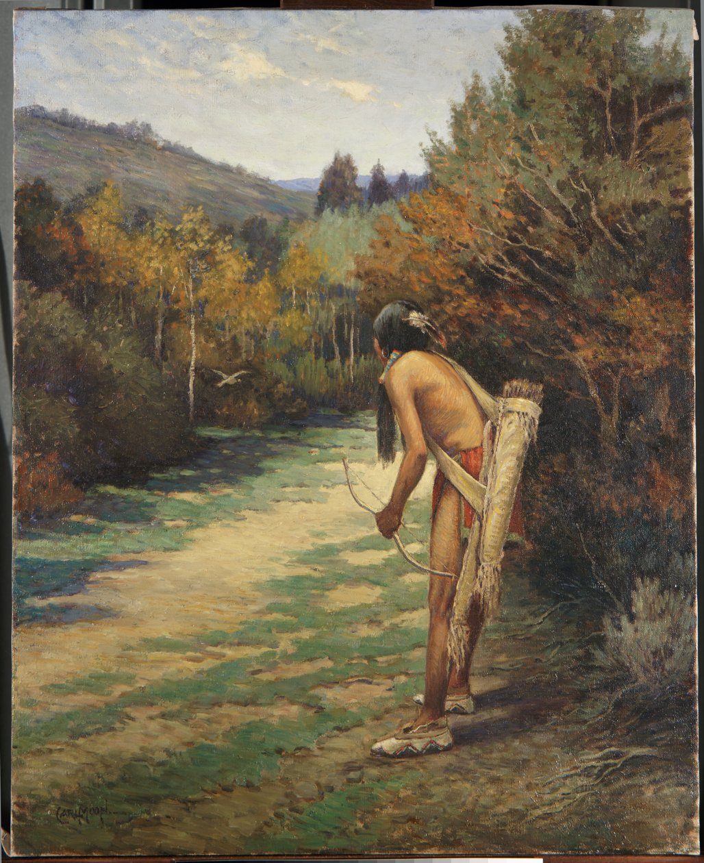 Taos Hunter (olaj, vászon) alkotó: Carl Moon