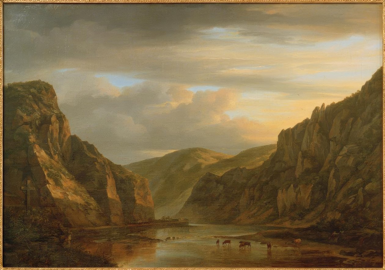 C.Morgenstern, The Stegfels in the Nahe Valley alkotó: Carl Morgenstern