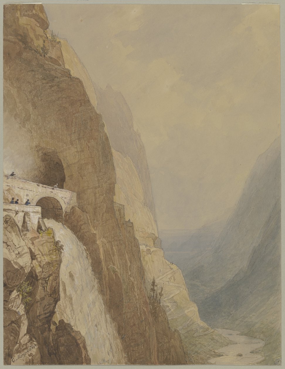 A Splügen-hágó alkotó: Carl Morgenstern