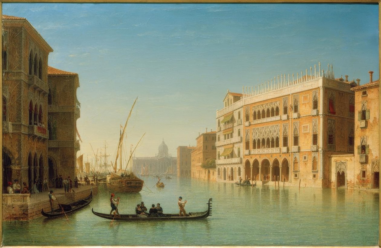 Velence, Grand Canal / Carl Morgenstern festménye alkotó: Carl Morgenstern