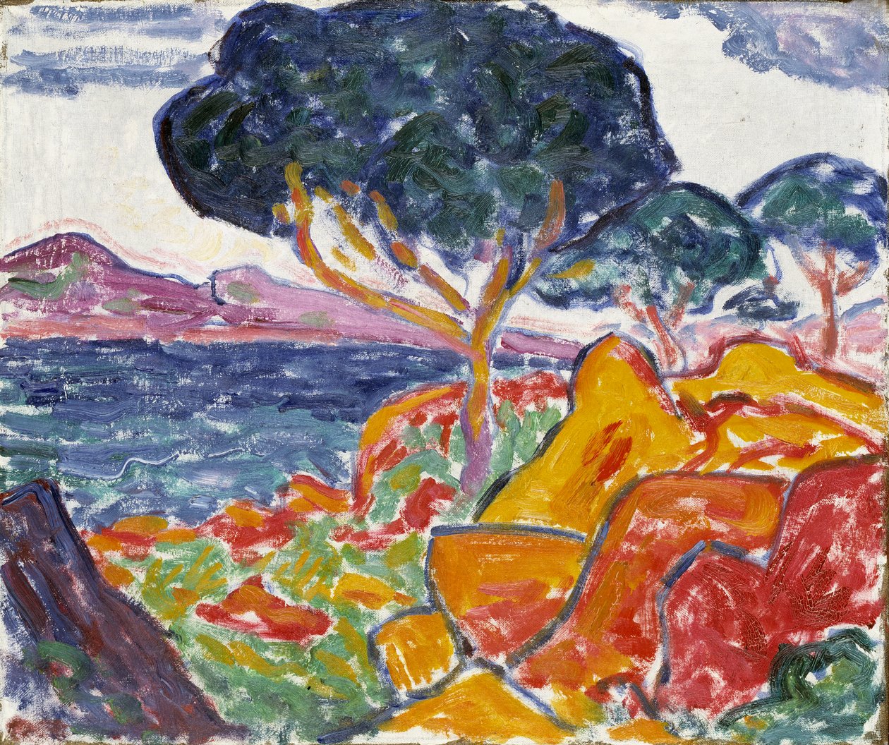 Táj, kb. 1909-1914. alkotó: Carl Newman