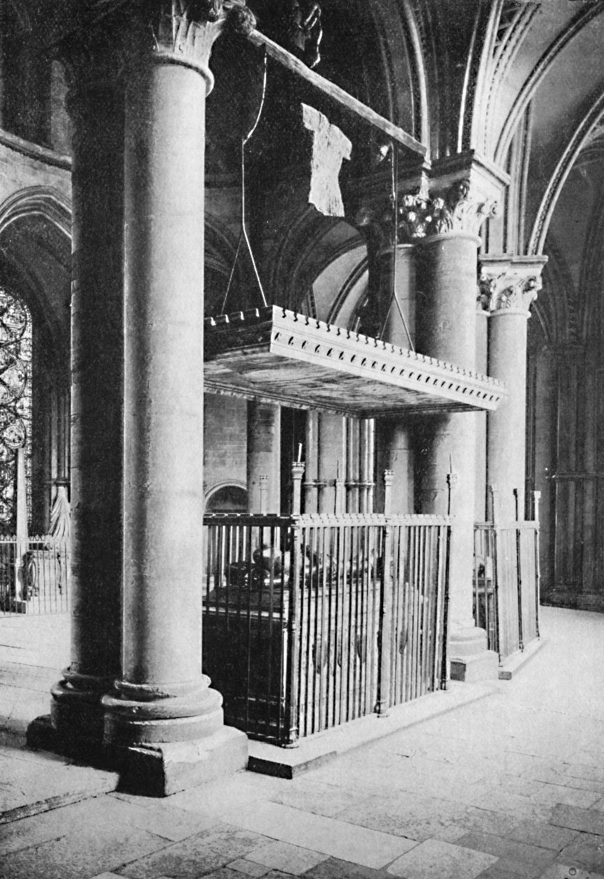 A Fekete Herceg sírja, Canterbury katedrálisa, 1903 alkotó: Carl Norman