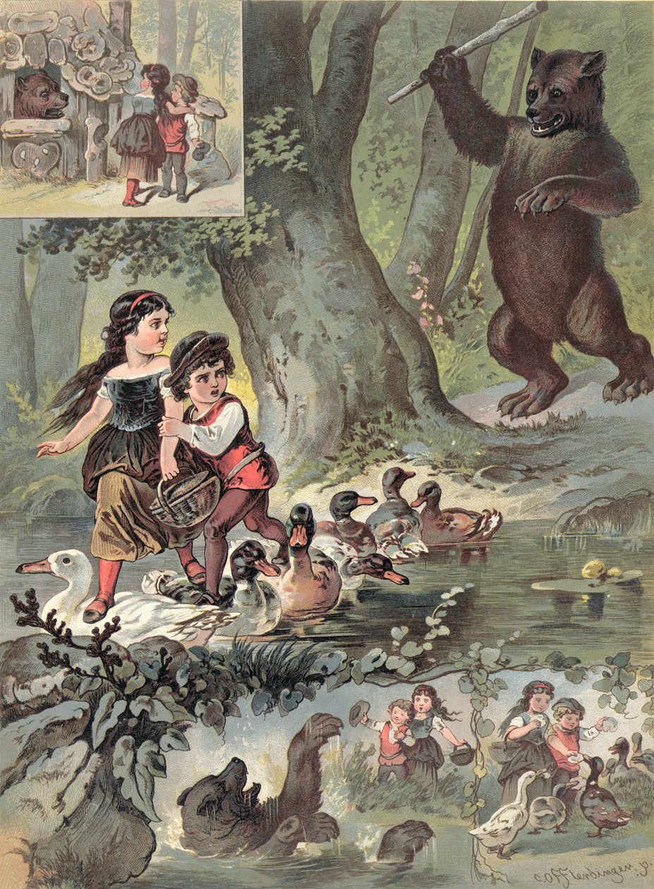 Hansel és Juliska az erdőben, 1880 körül alkotó: Carl Offterdinger