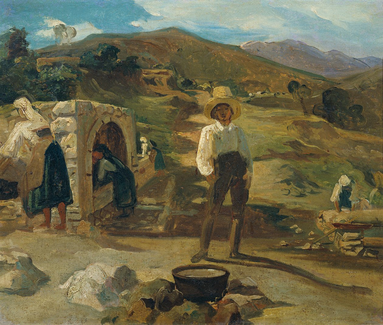 Olasz táj alkotó: Carl Rahl