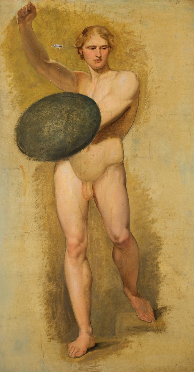Fiatalok pajzzsal alkotó: Carl Rahl