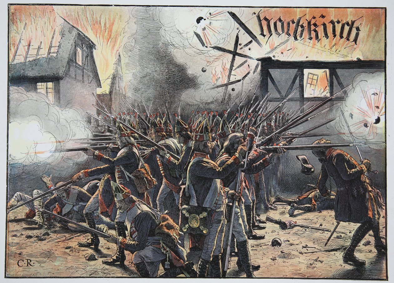 Éjszaka Hochkirchben, 1758 augusztusában alkotó: Carl Röchling