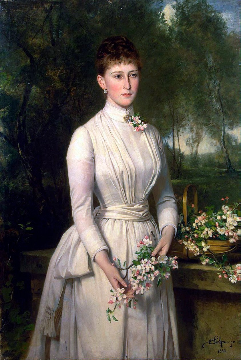 Elizaveta Fjodorovna nagyhercegnő portréja, 1864–1918, 1885. alkotó: Carl Rudolph Sohn