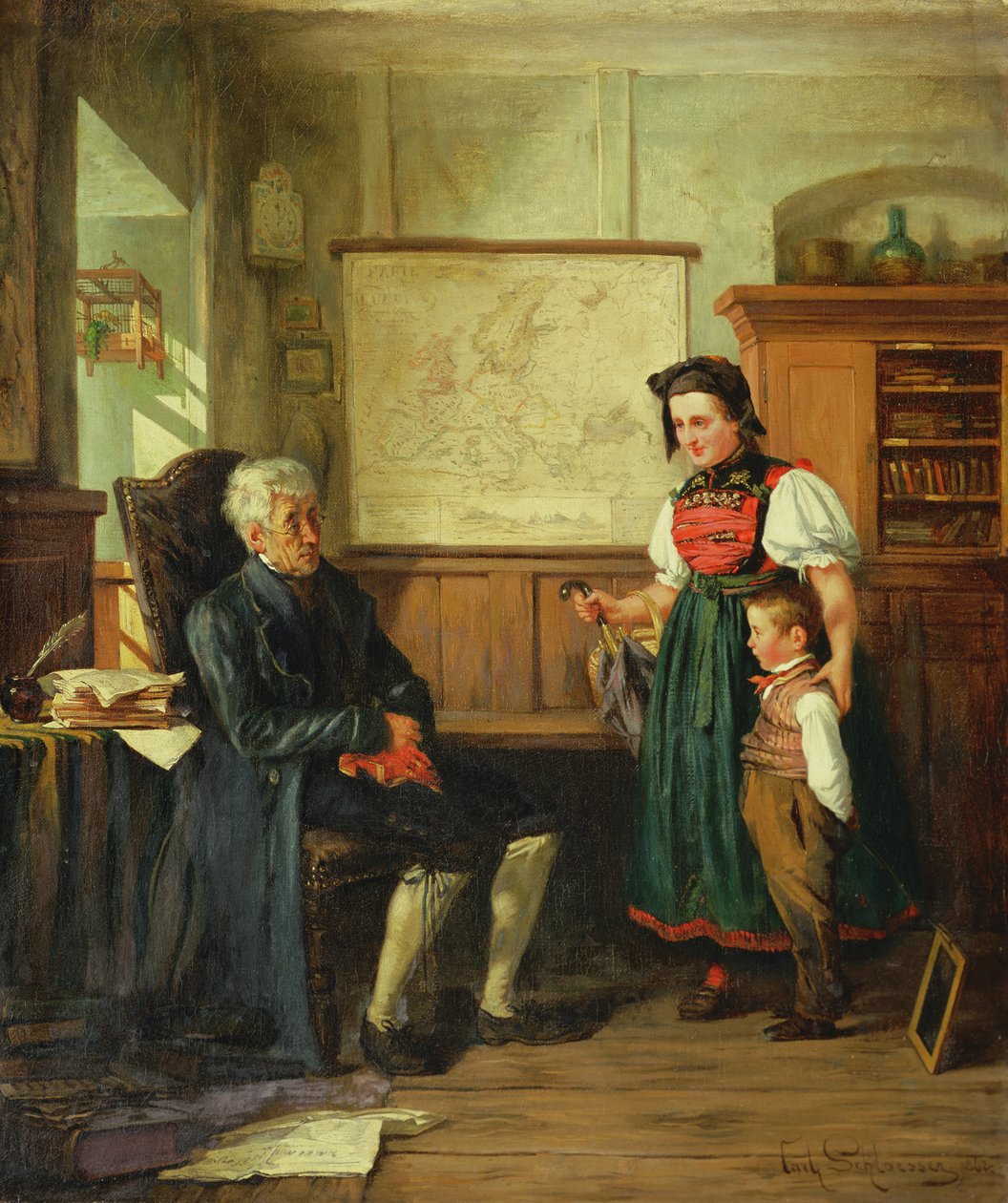Belépés a gyakorlatba, 1862 alkotó: Carl Schlosser