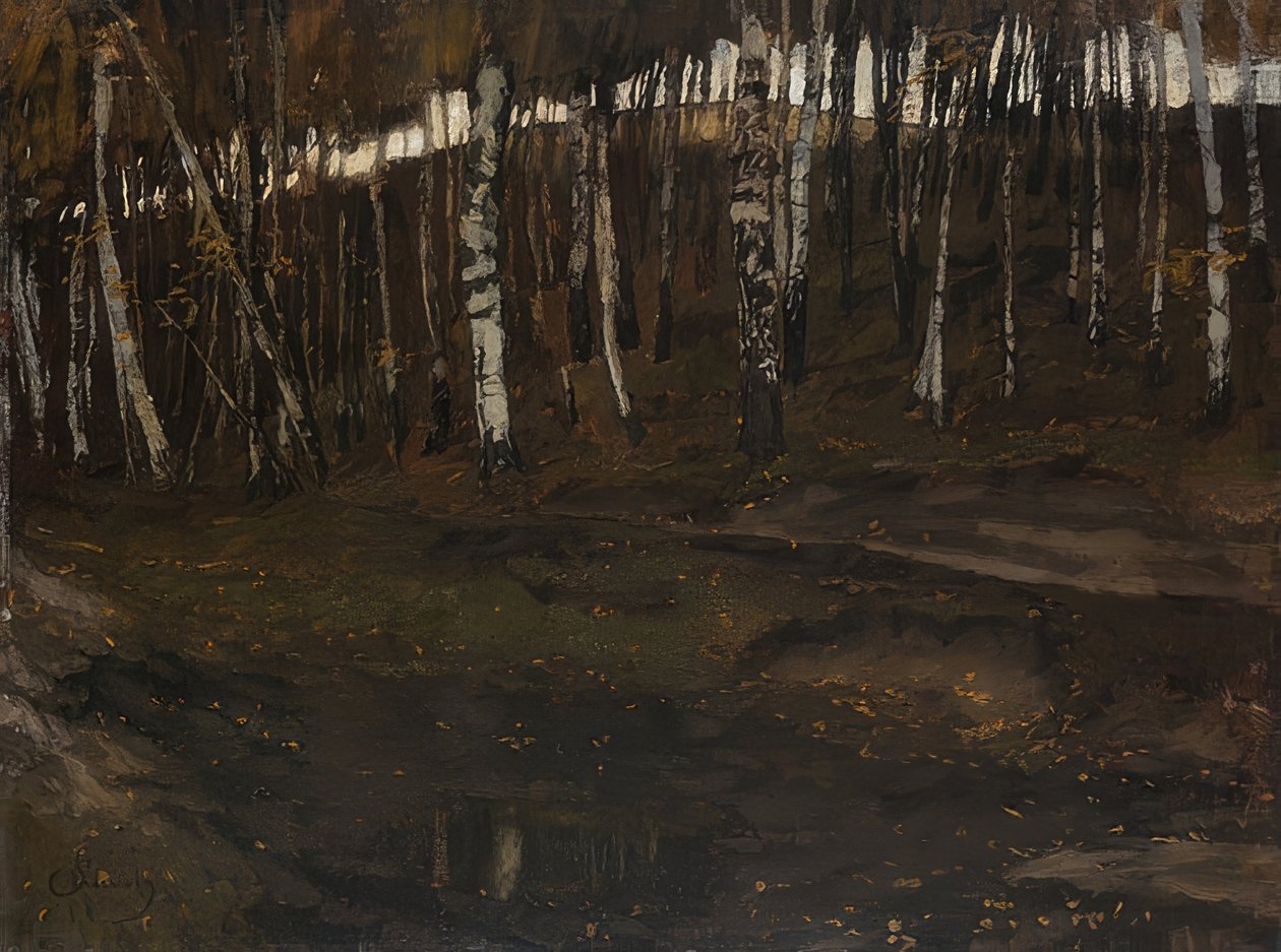 Birkenwald alkotó: Carl Schuch