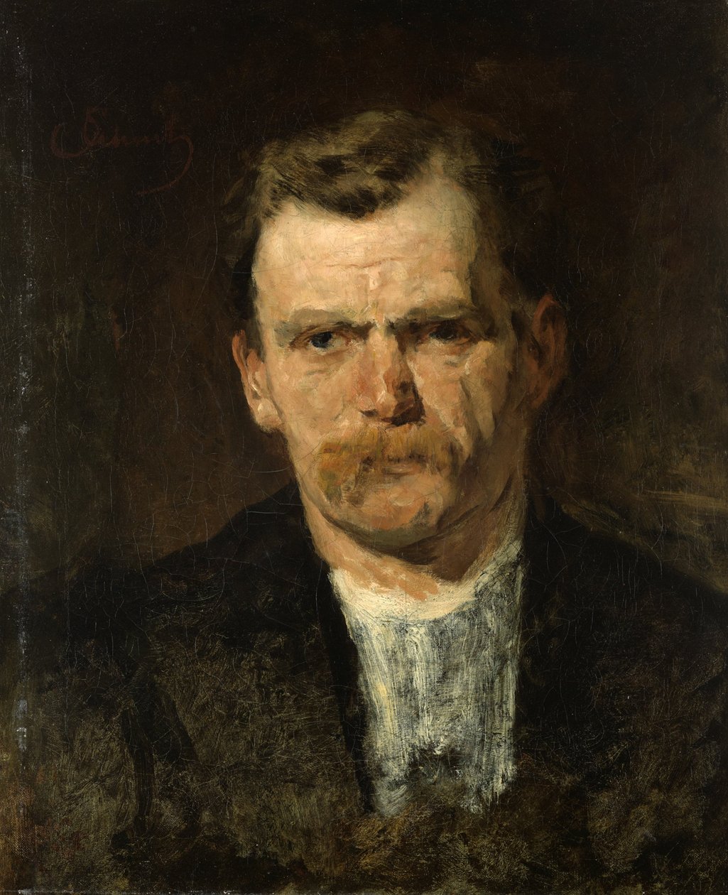 férfi portré alkotó: Carl Schuch