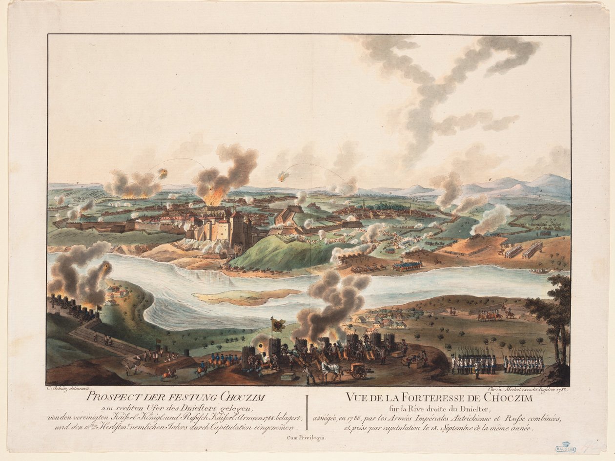 Khotyn ostroma 1788-ban, 1788-ban alkotó: Carl Schuetz