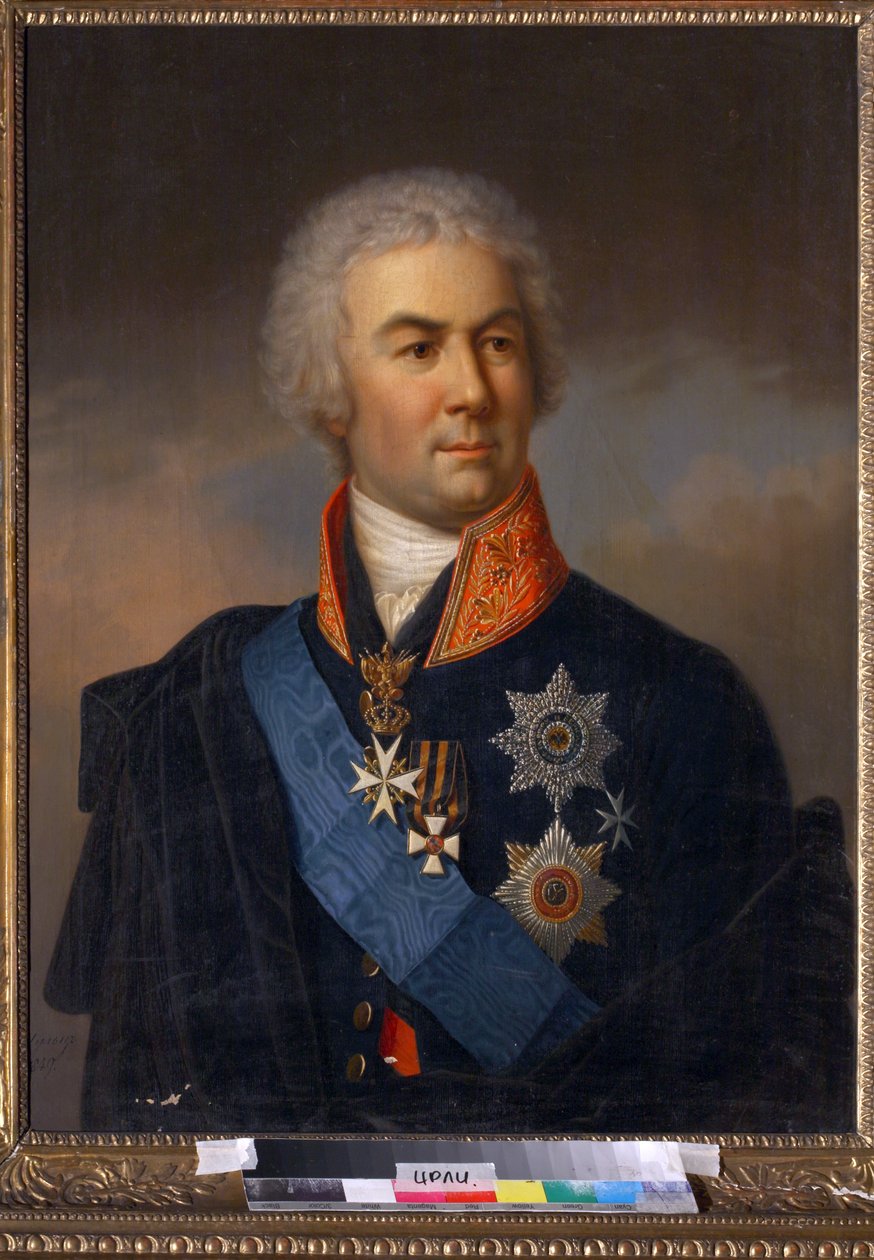 Piotr Zavadovsky - Pjotr Zavadovszkij gróf portréja (1739-1812) - Schulz, Carl (1823-1876) - 1849 - Olaj, vászon - 86x71 - Orosz Irodalmi Intézet IRLI (Puskin-ház), Szentpétervár alkotó: Carl Schulz
