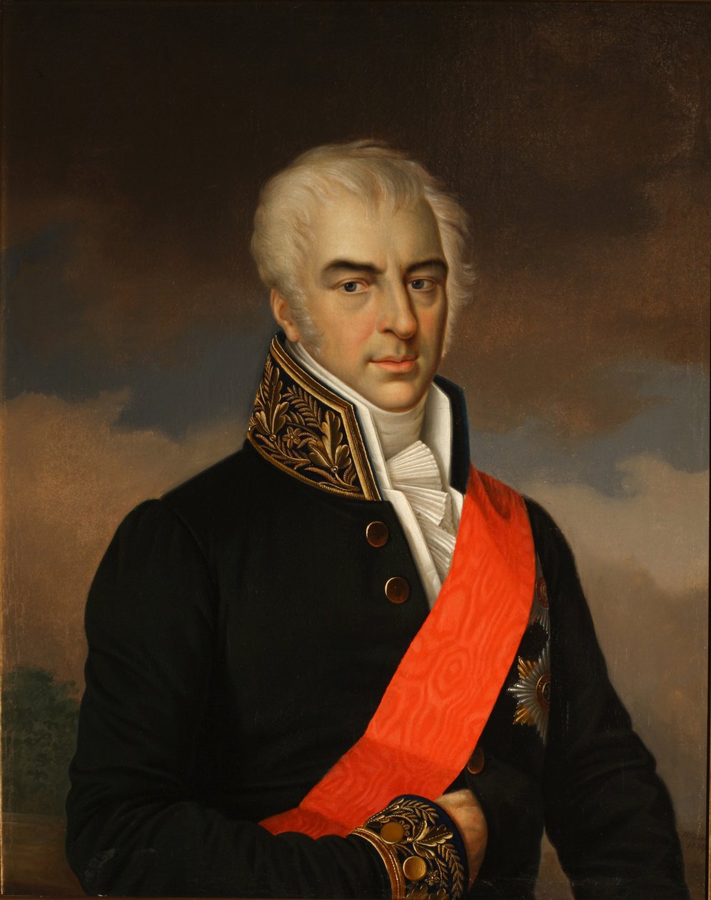 Alekszej Kirillovics Razumovszkij gróf portréja 1748-1822, 1849 alkotó: Carl Schulz