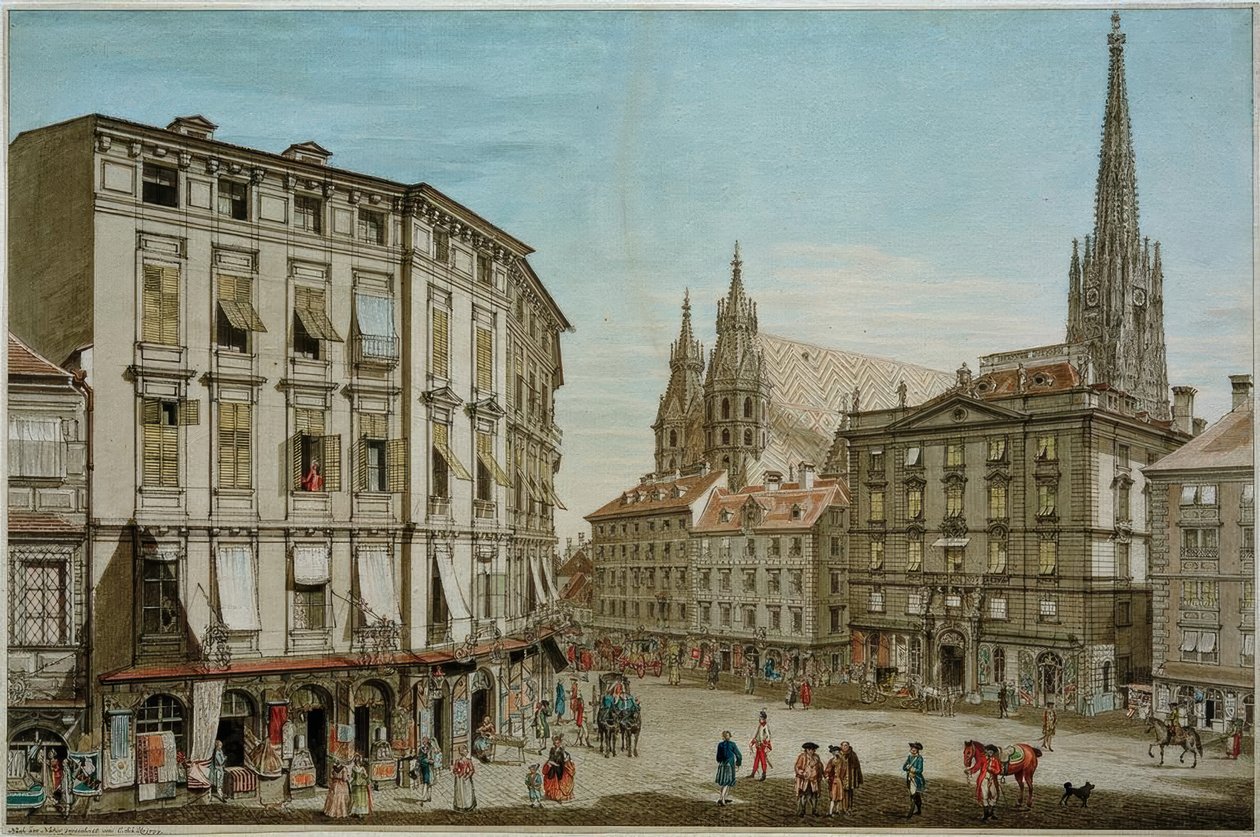 A bécsi Stock-im-Eisen-Platz alkotó: Carl Schütz