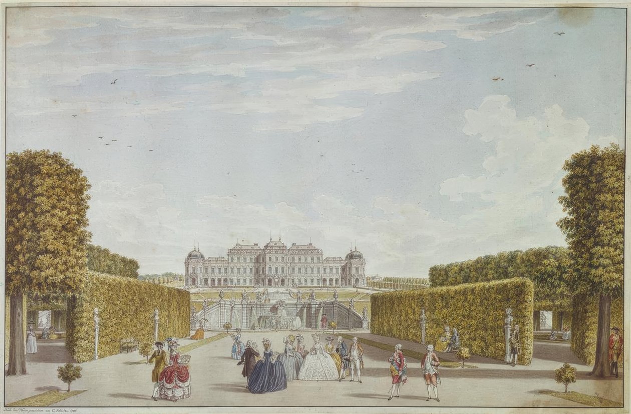 Bécs, Felső-Belvedere / Schütz alkotó: Carl Schütz