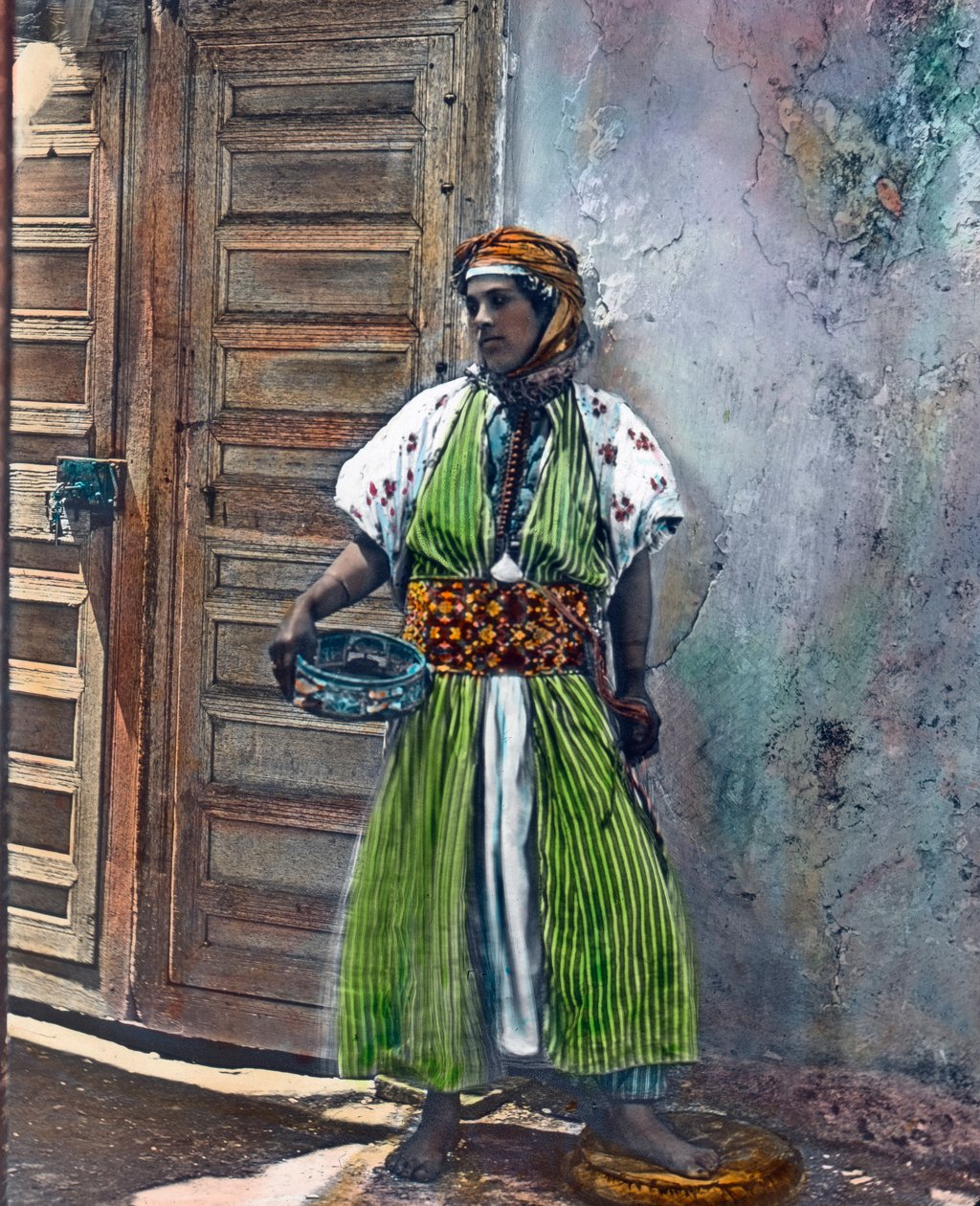 Marokkó, Kabyle lány a berber népcsoportból, a kép dátuma: 1910 körül. Carl Simon Archívum alkotó: Carl Simon