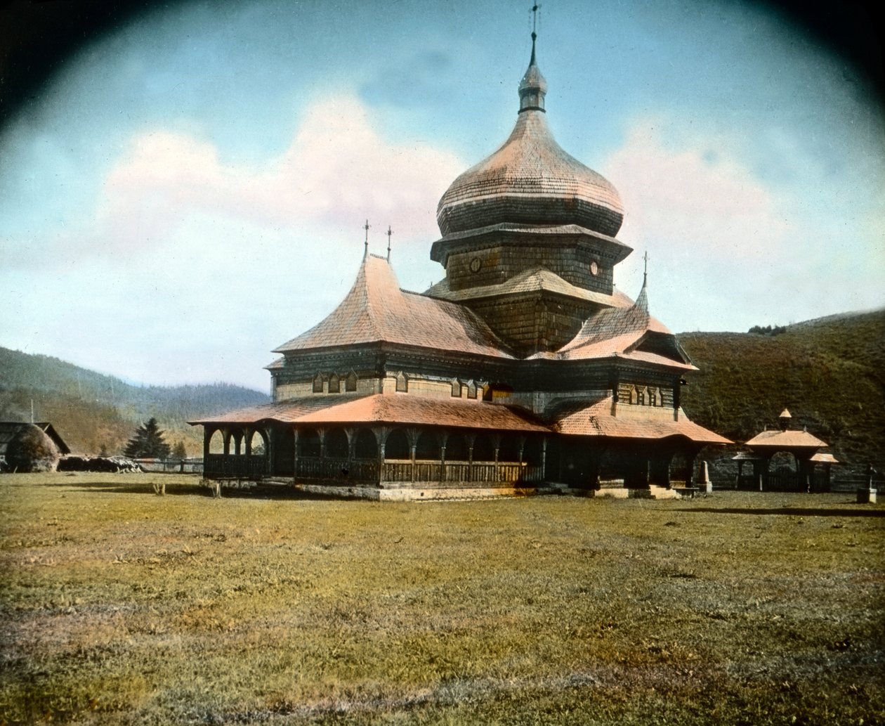 Románia, görög egyesített templom Bukovina régióban, a kép dátuma: 1920 körül. Carl Simon Archívum alkotó: Carl Simon
