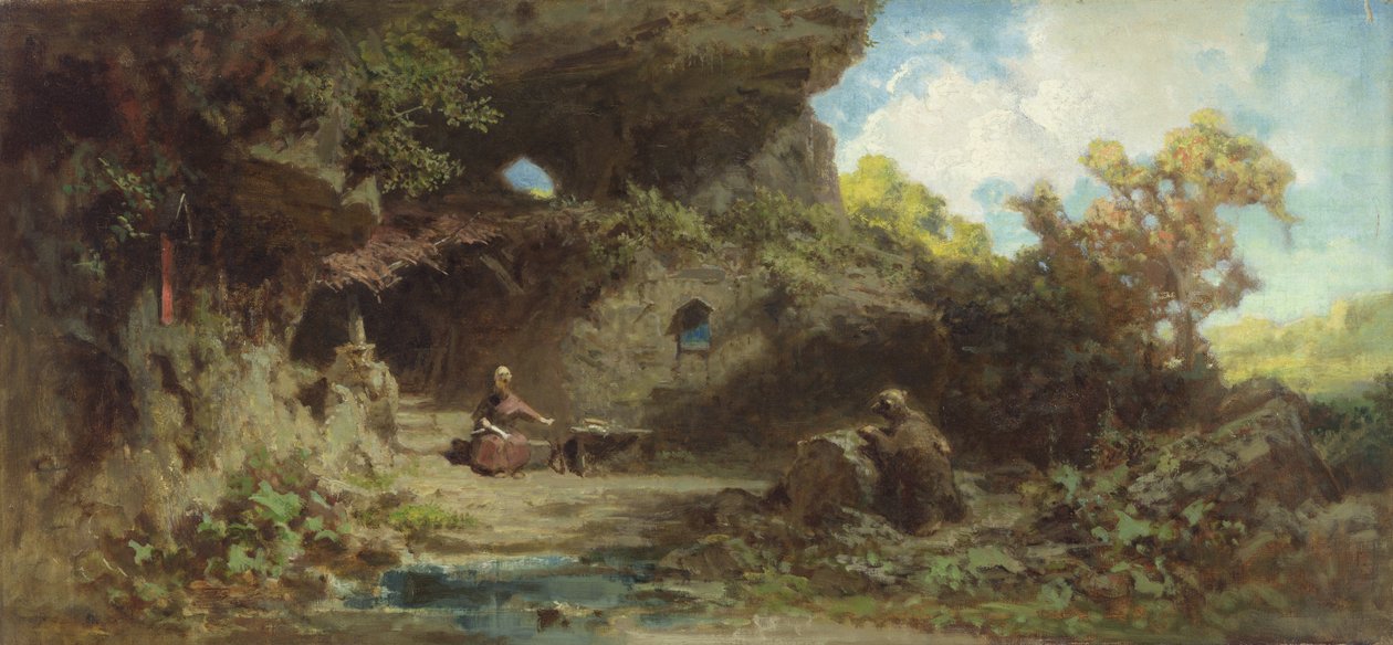 Remete a hegyekben alkotó: Carl Spitzweg