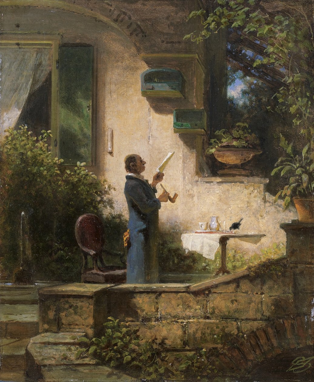 Fontos küldetés, 1870-es évek alkotó: Carl Spitzweg
