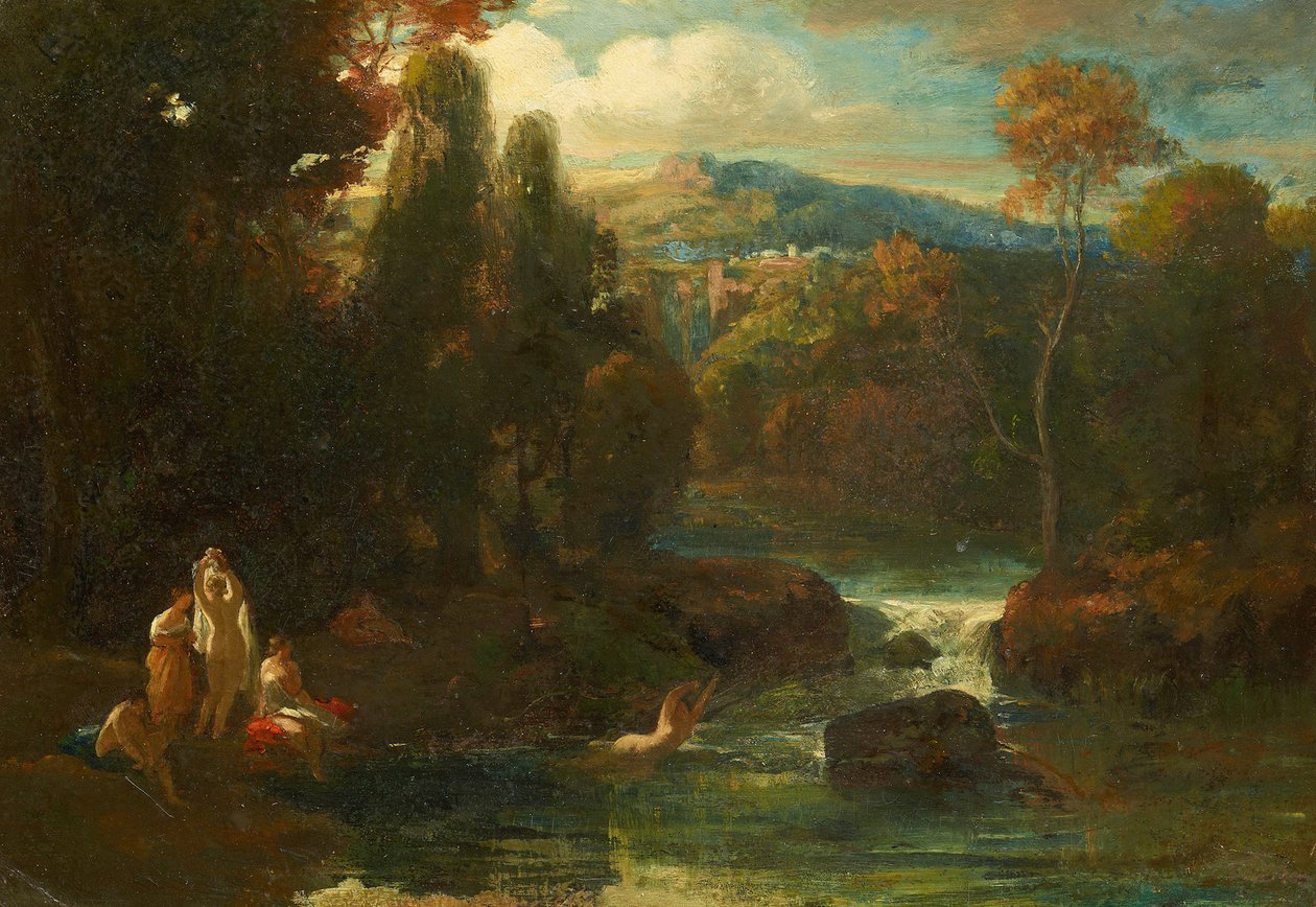 Fürdőző nők alkotó: Carl Spitzweg