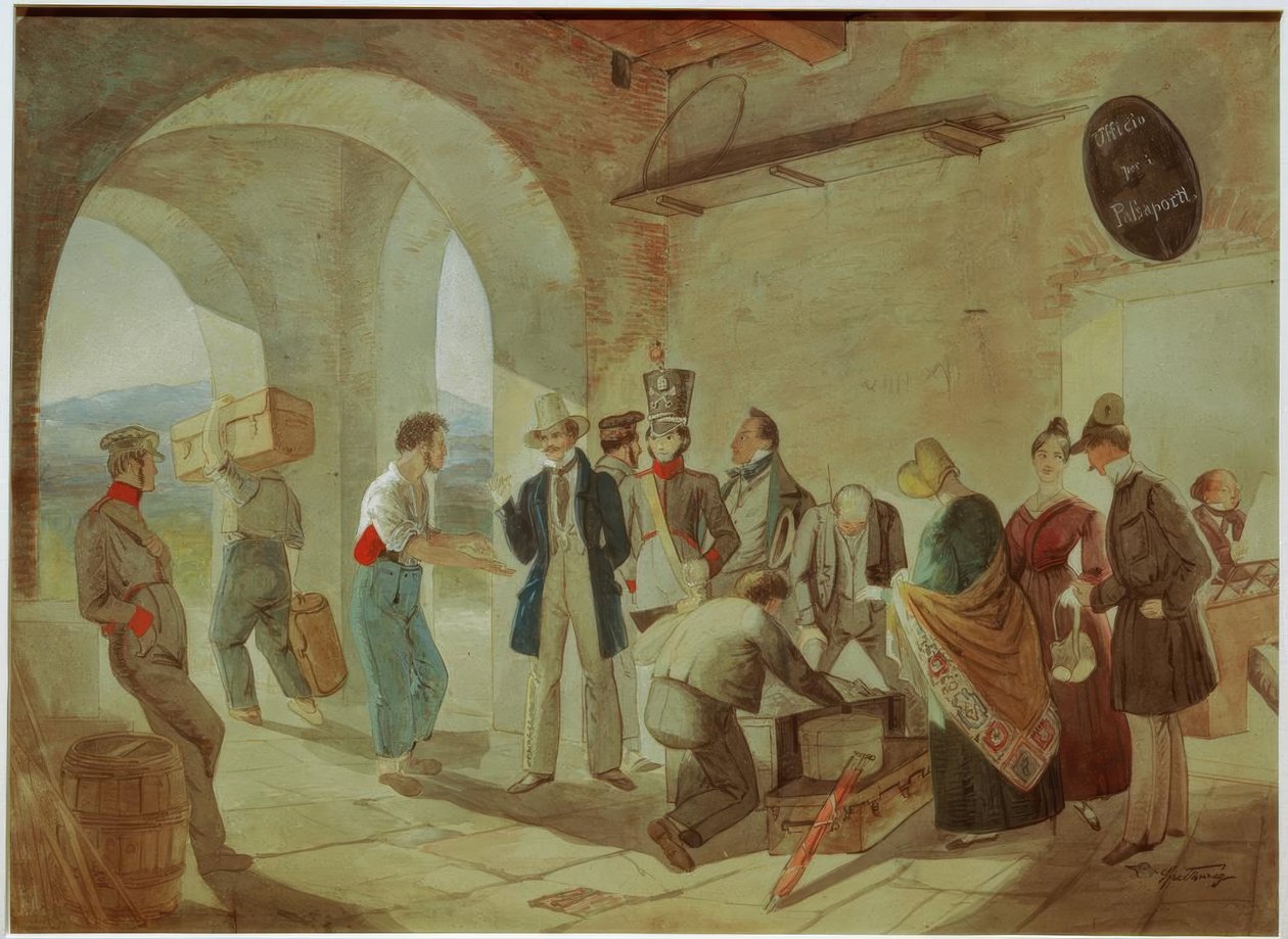A vámnál alkotó: Carl Spitzweg