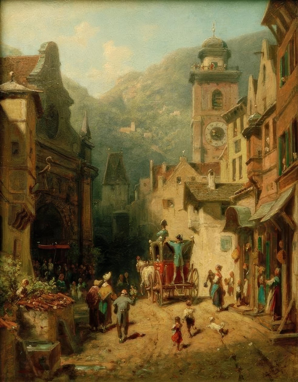 Az ország atyjának látogatása alkotó: Carl Spitzweg