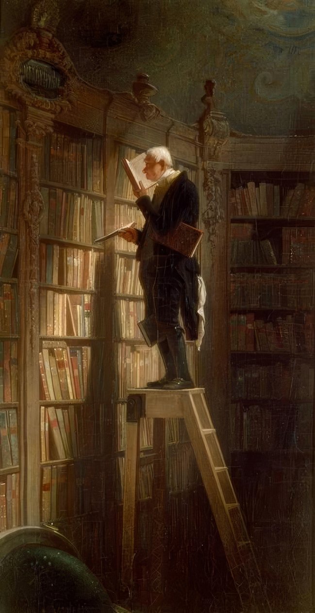 A könyvmoly alkotó: Carl Spitzweg