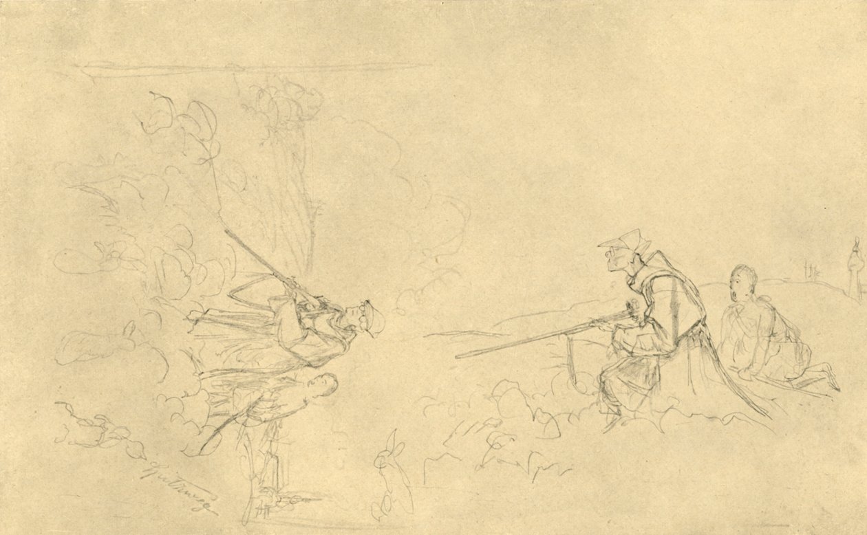 A vasárnapi vadász, 19. század közepe-vége, 1924. alkotó: Carl Spitzweg