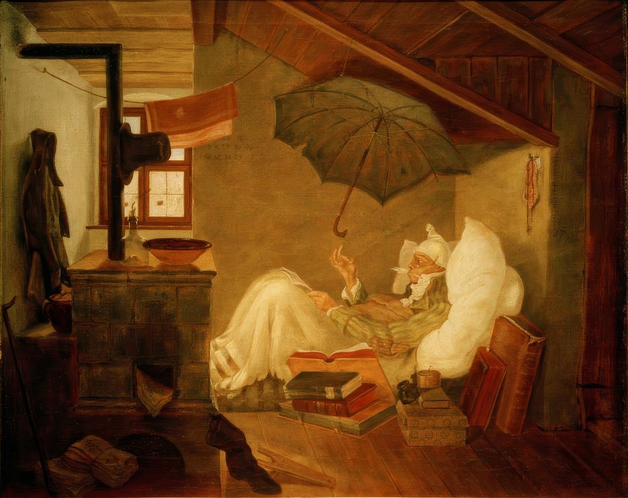Szegény költő alkotó: Carl Spitzweg
