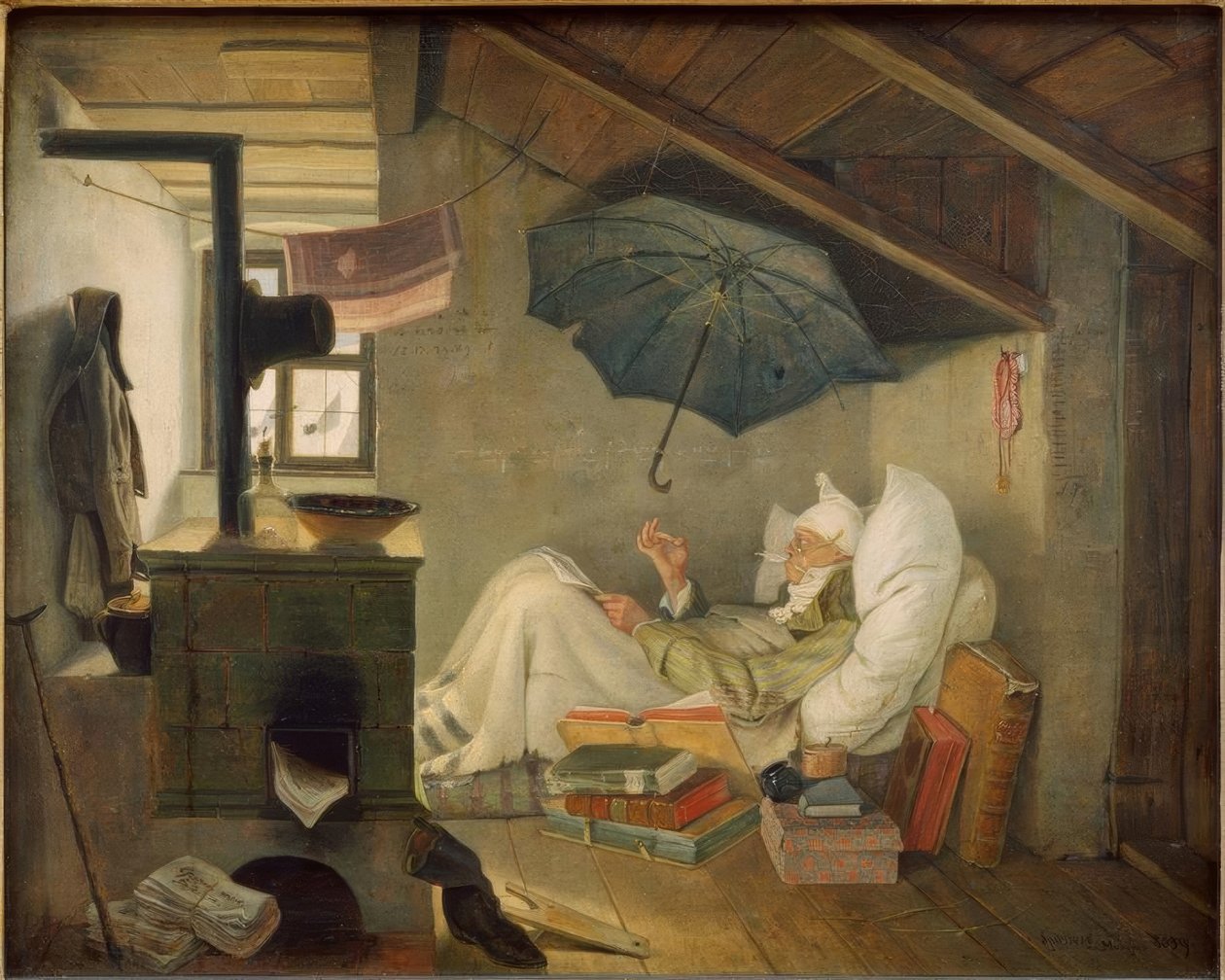 Szegény költő alkotó: Carl Spitzweg