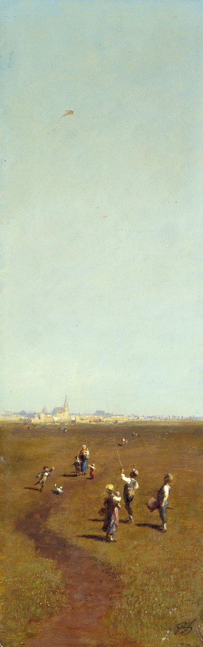 Drachensteigen alkotó: Carl Spitzweg