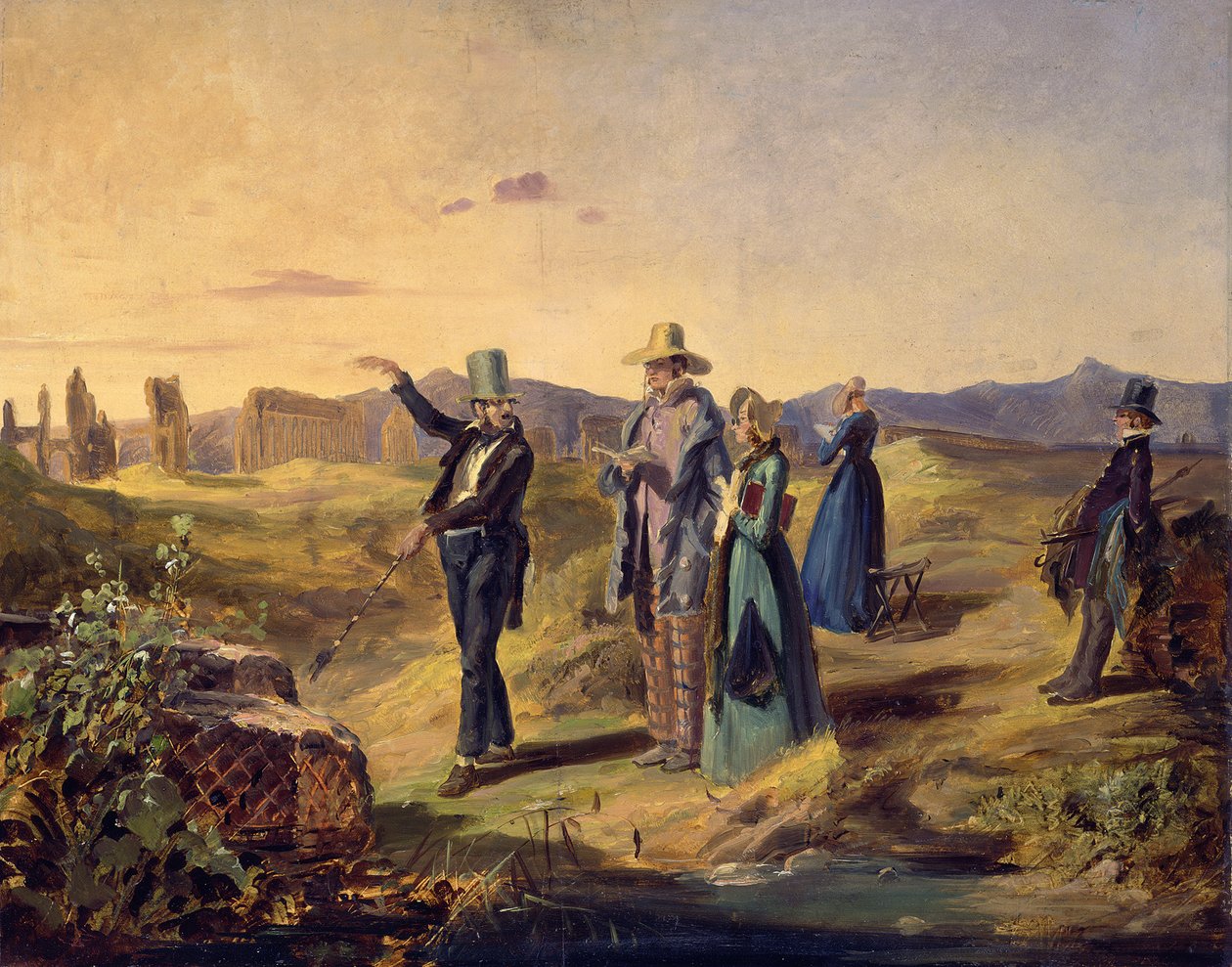 Angolok a Campagnában alkotó: Carl Spitzweg