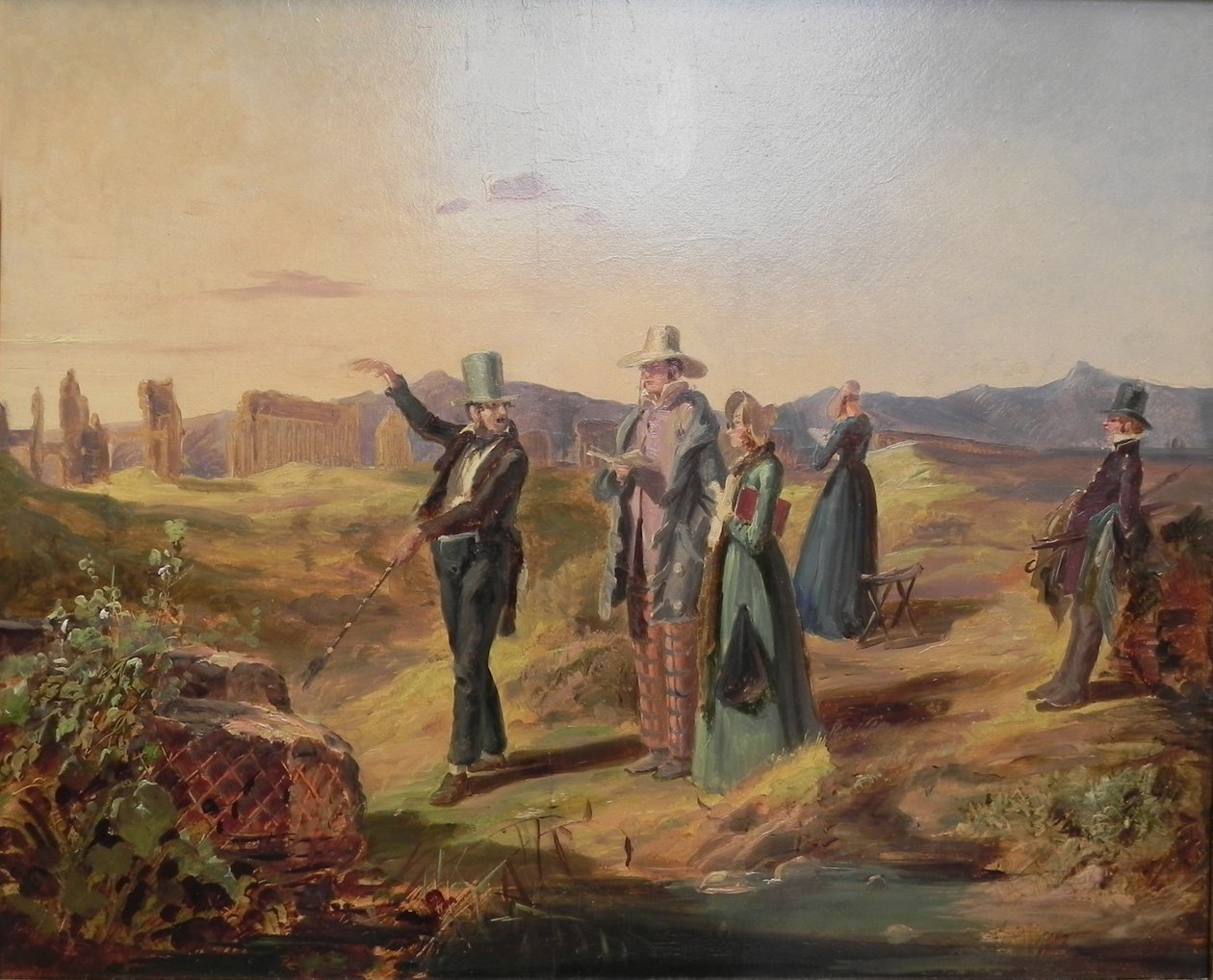 Angol turisták Campagnában alkotó: Carl Spitzweg