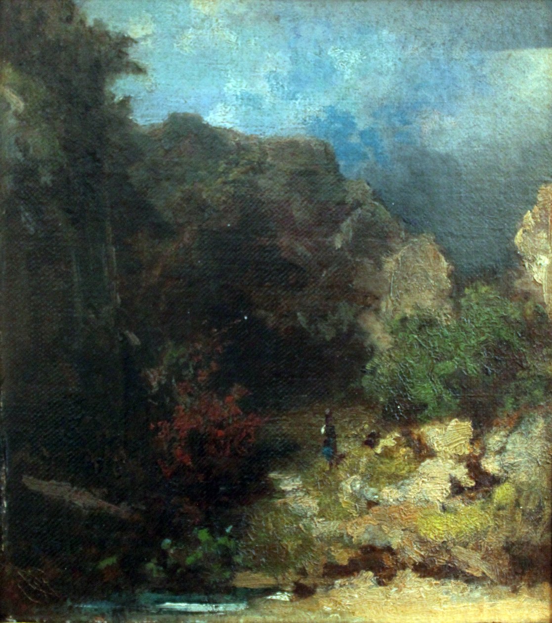 Táj egy nőalakkal alkotó: Carl Spitzweg